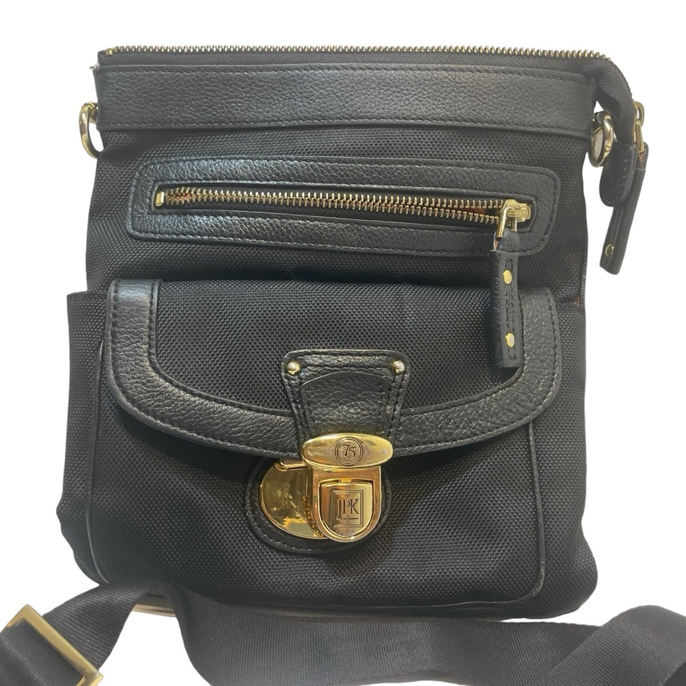 JPK Paris 75 Black Nylon Crossbody Bag